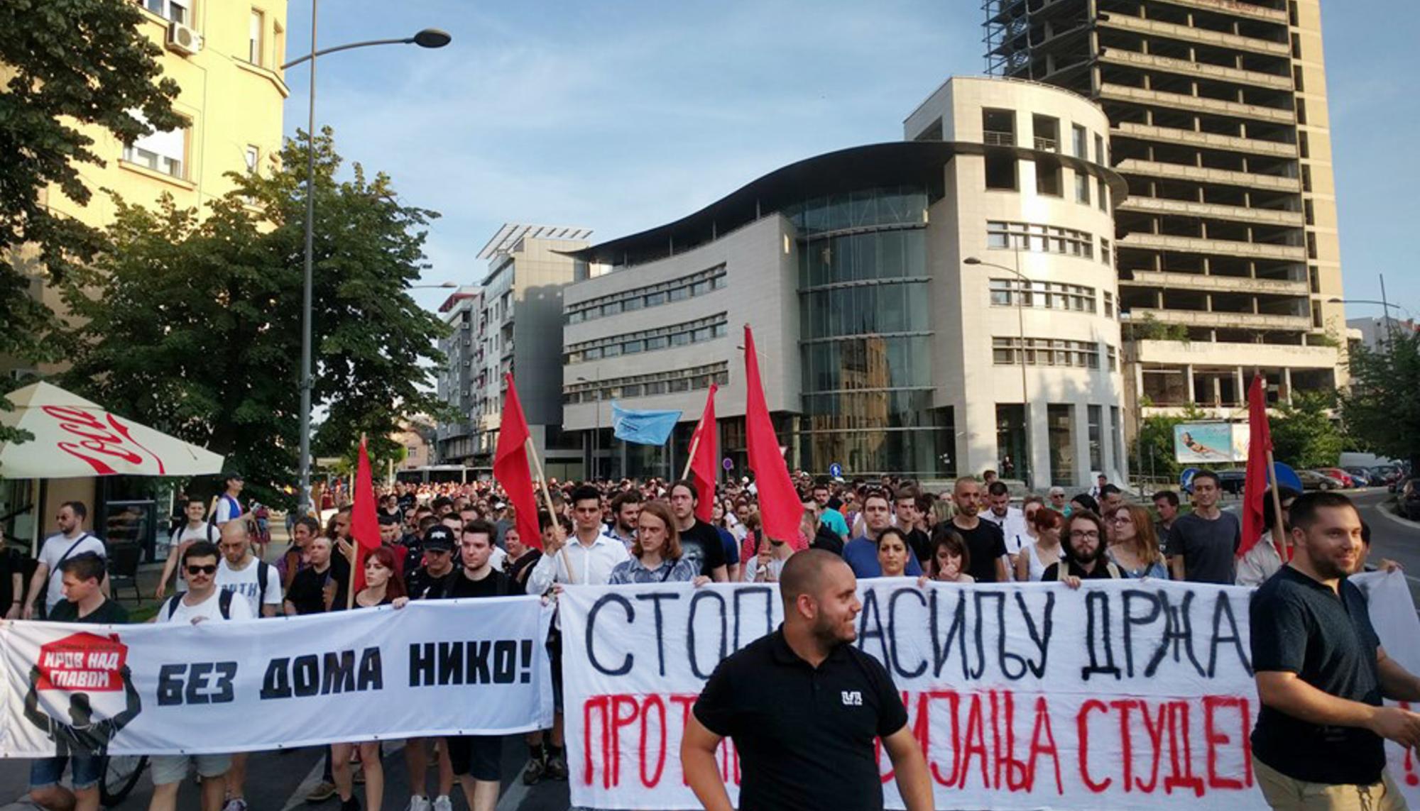 Activistas por el derecho a la vivienda en Serbia