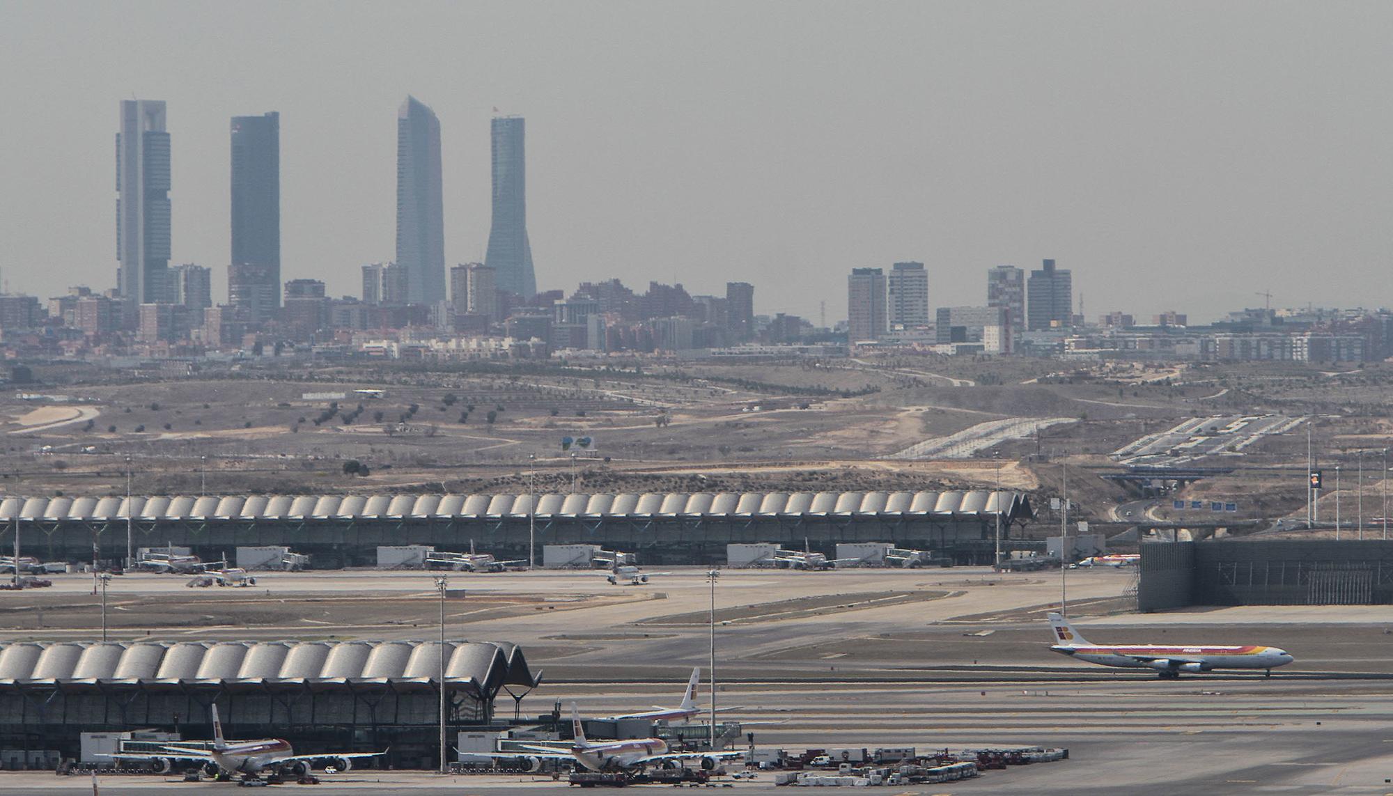 Aviones en el aeropuerto de Barajas