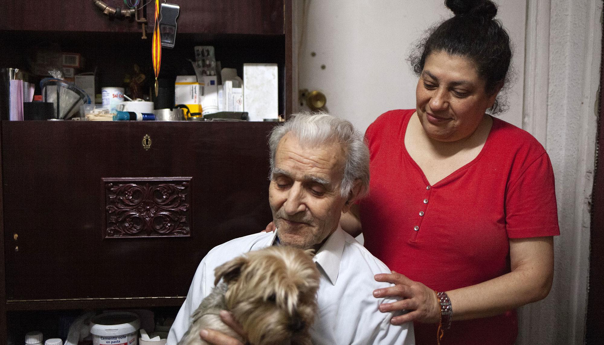 Francisco Rodríguez en su casa