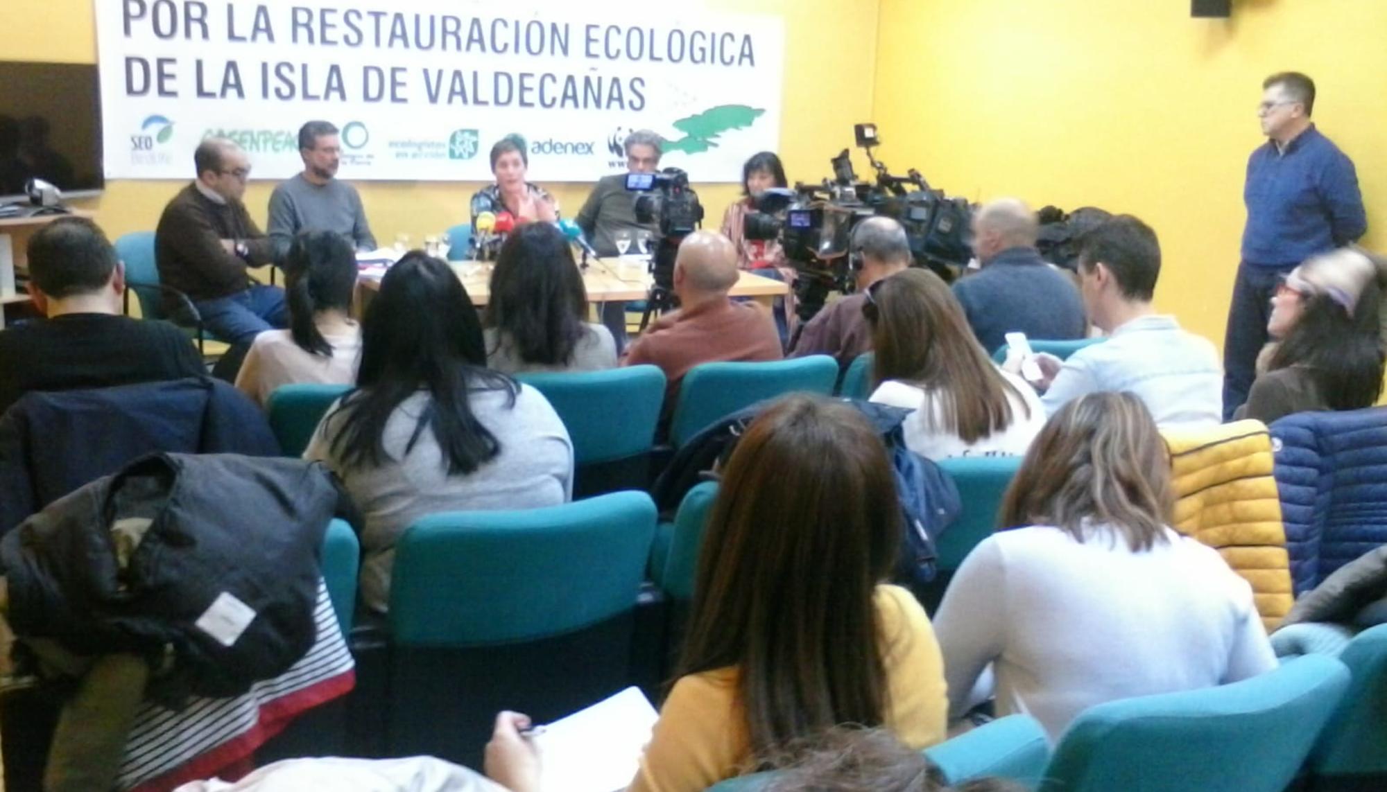 Rueda de prensa Valdecañas en Mérida, enero 2020. 2