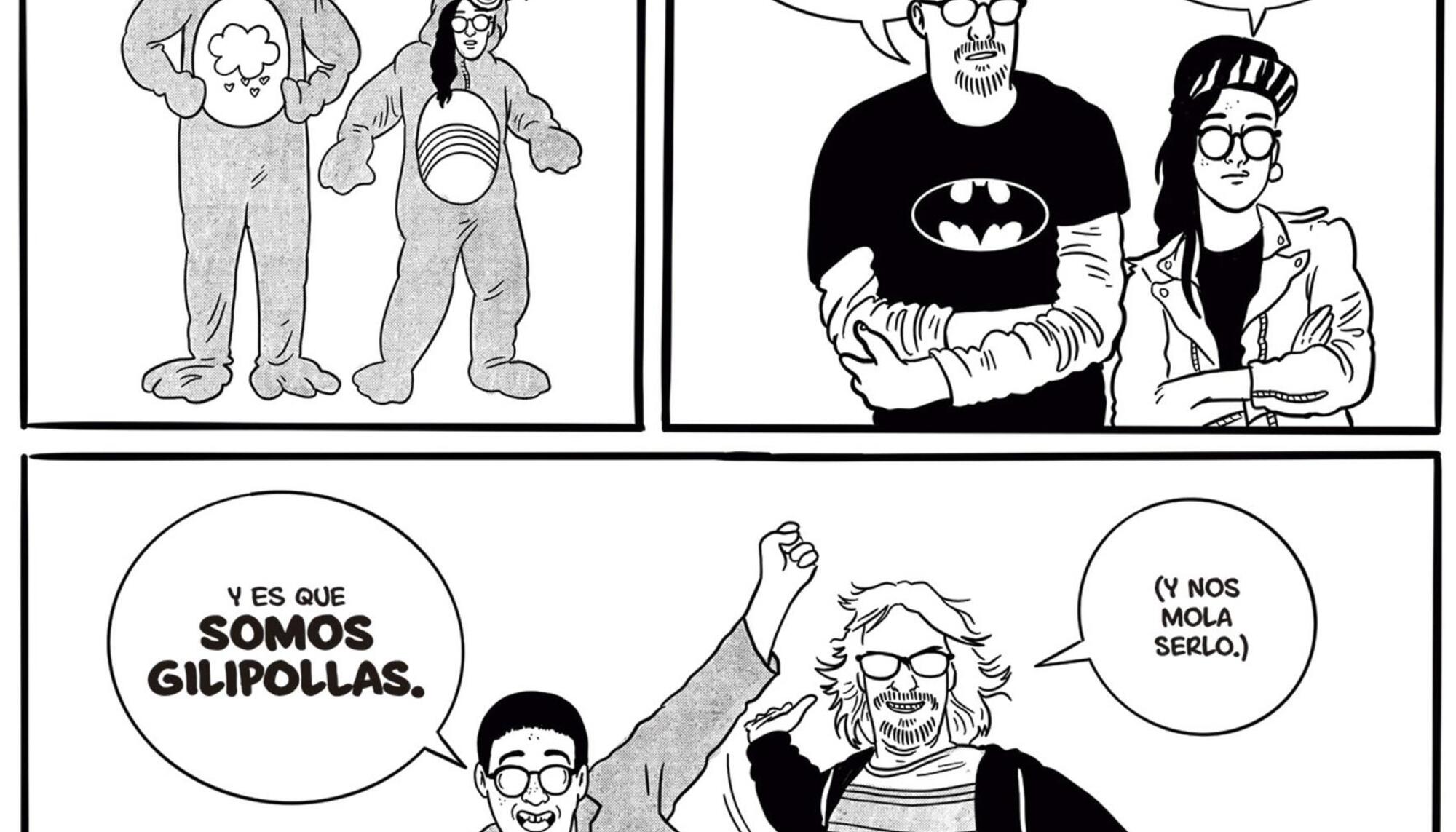 Viñeta del cómic ‘Cómo salvar la industria del cómic’ de Javier Marquina y Rosa Codina, publicado en 2023