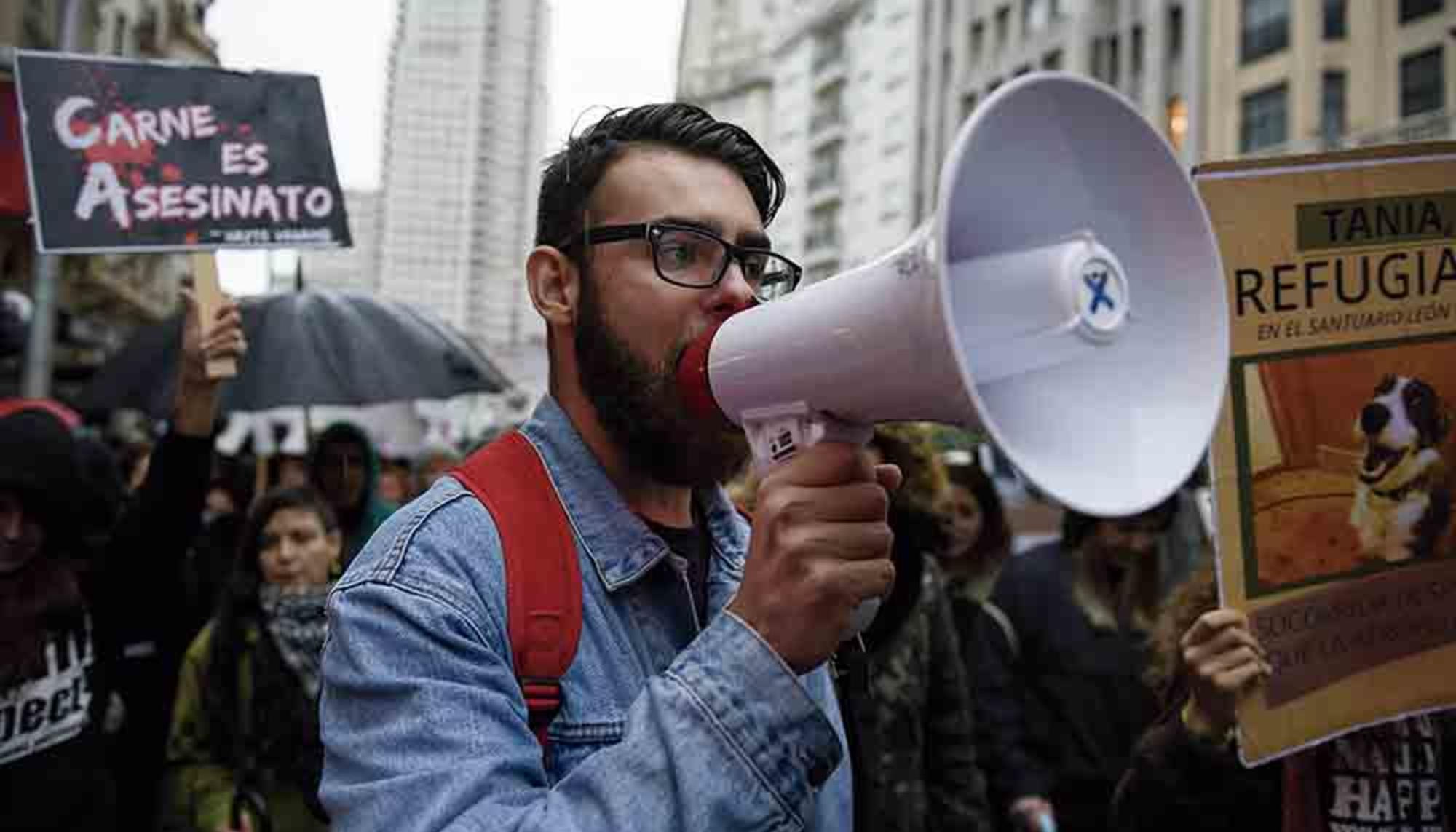 Activismo: protesta antiespecista en Madrid