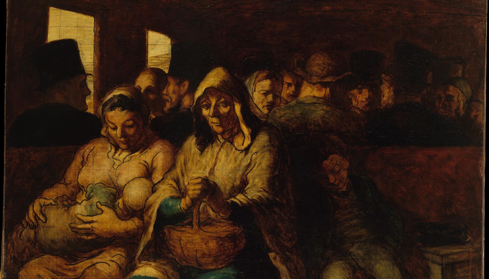 El ‘vagón de tercera clase’ de Honoré Daumier.