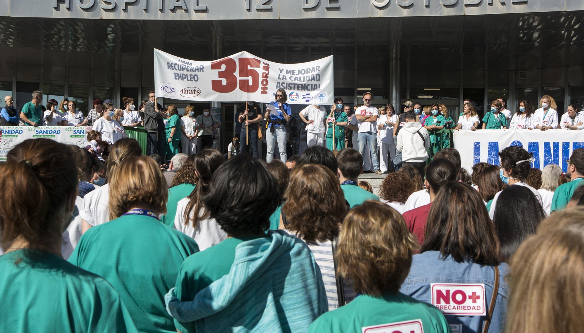 Concentración en el Hospital 12 de Octubre. Huelga por las 35 horas. - 4