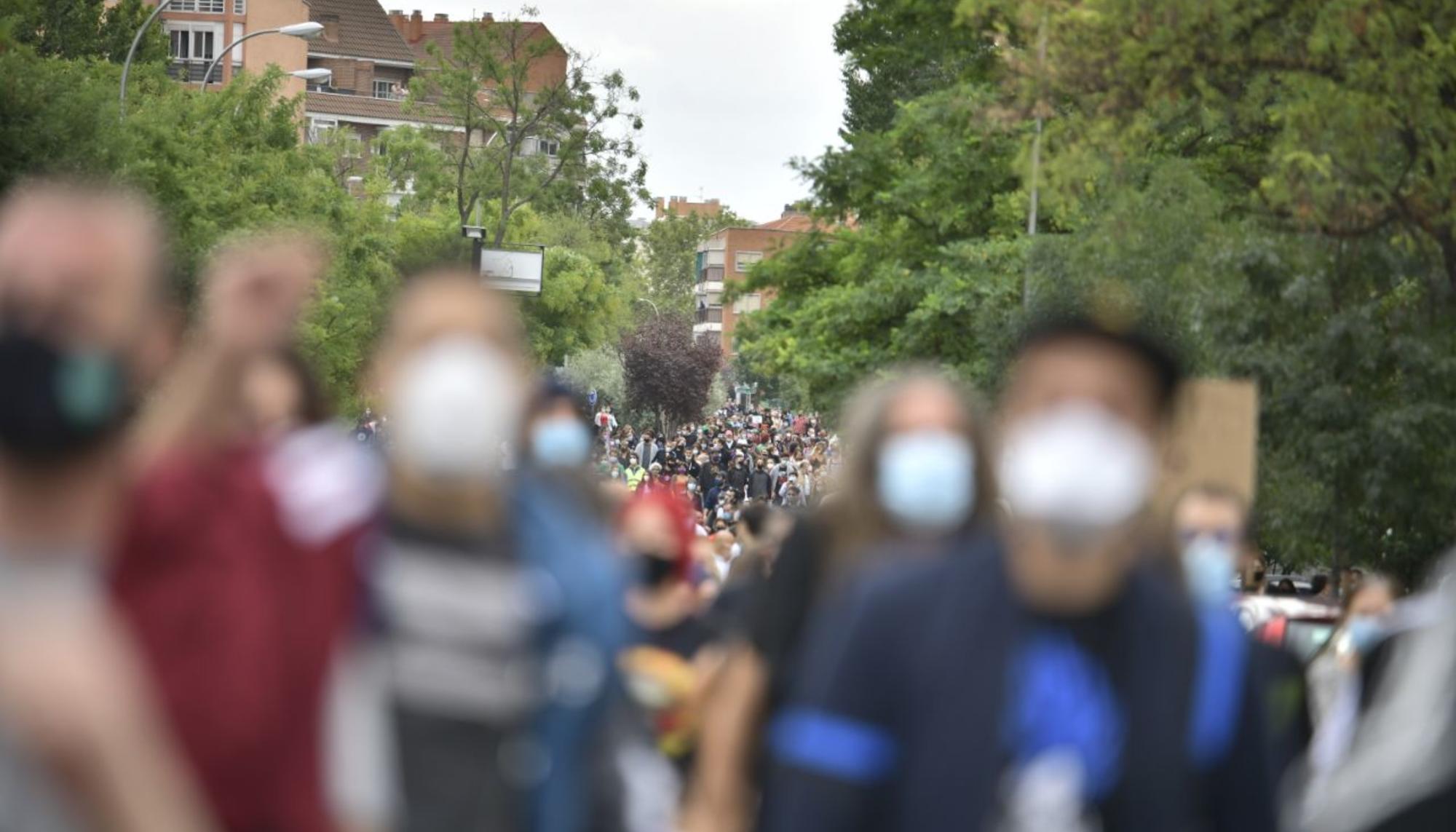 Concentraciones contra las políticas de la Comunidad de Madrid durante el covid - 2