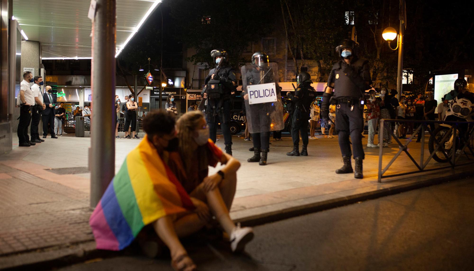 Dos manifestantes justicia para Samuel