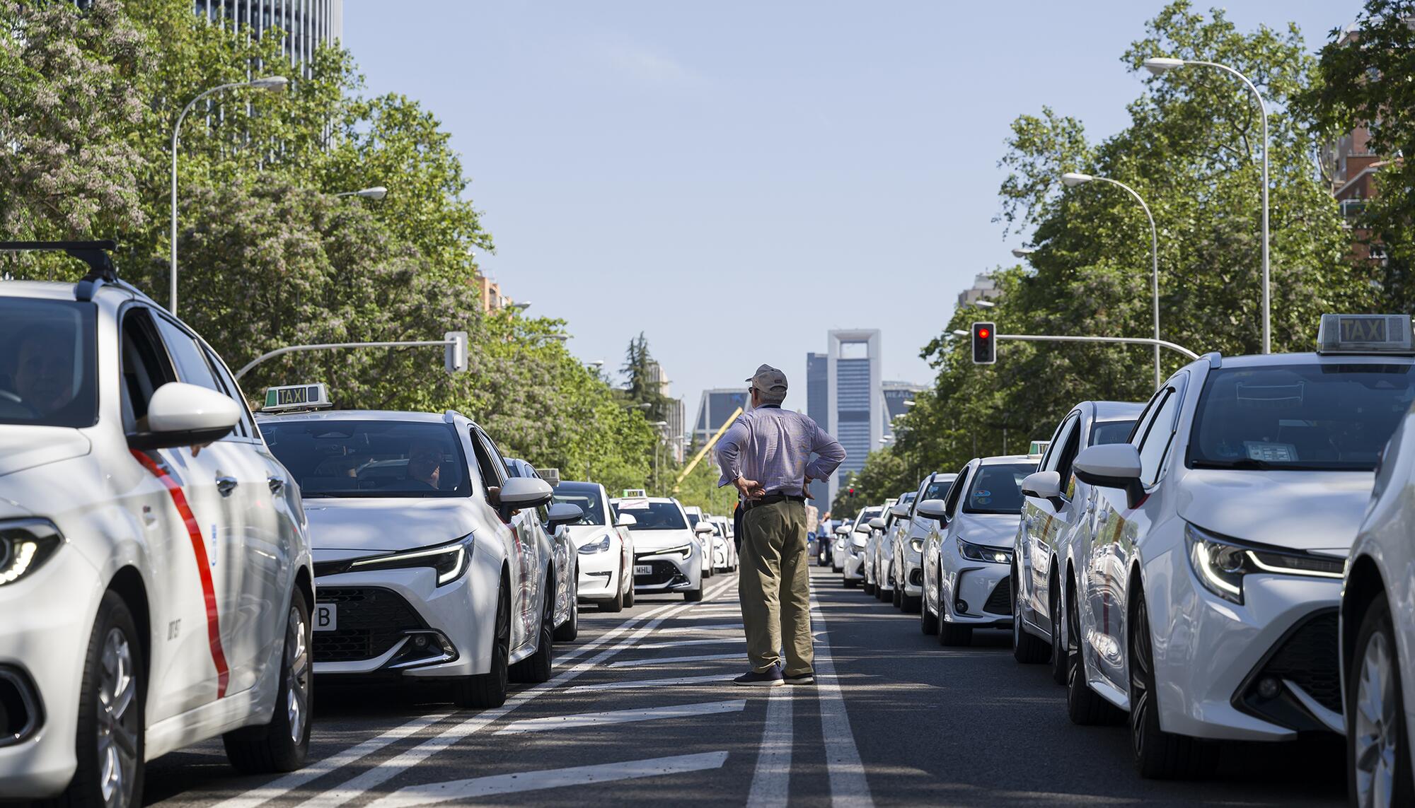 Manifestación Taxi Madrid Licencias VTC - 11
