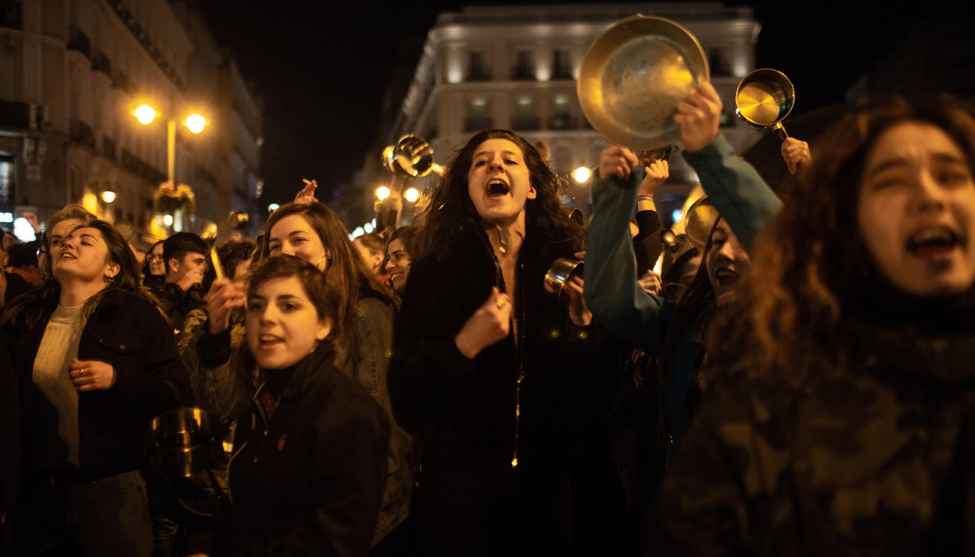 Caceralada por el 8M n la Puerta del Sol, Madrid - 13