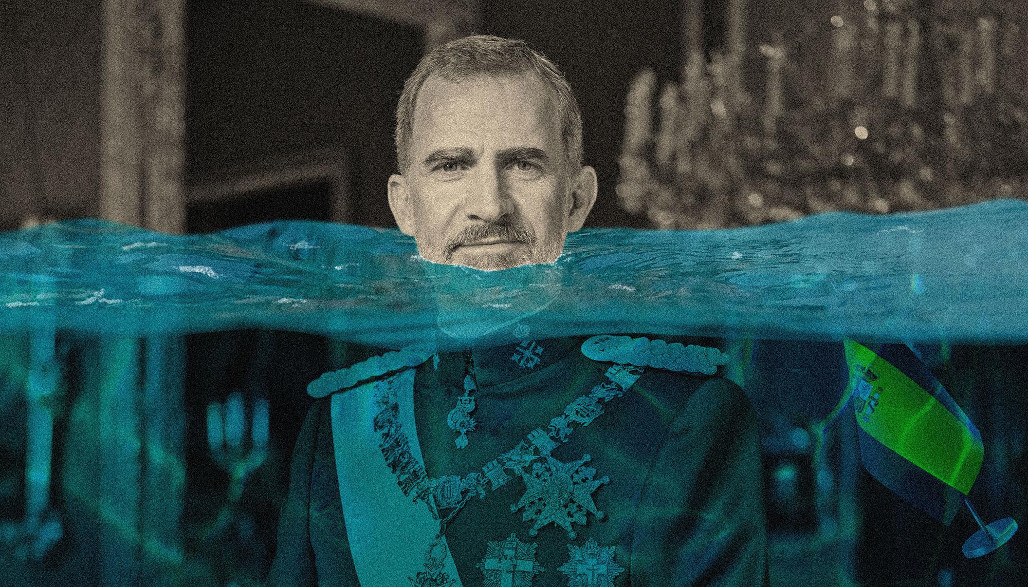 Felipe VI -AGUA AL CUELLO