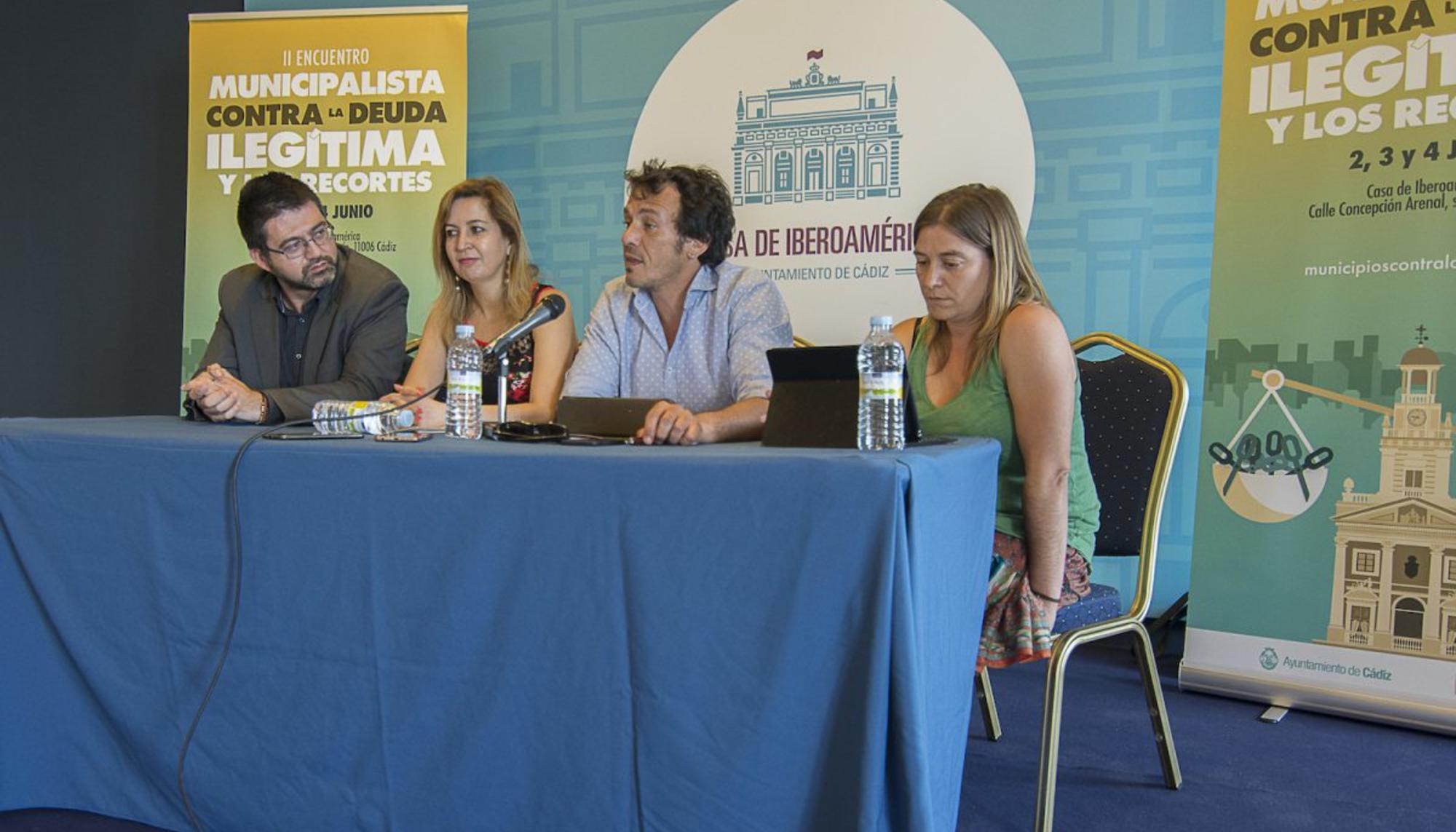 II Encuentro Municipalista contra la Deuda Ilegítima y los Recortes, en Cadiz.