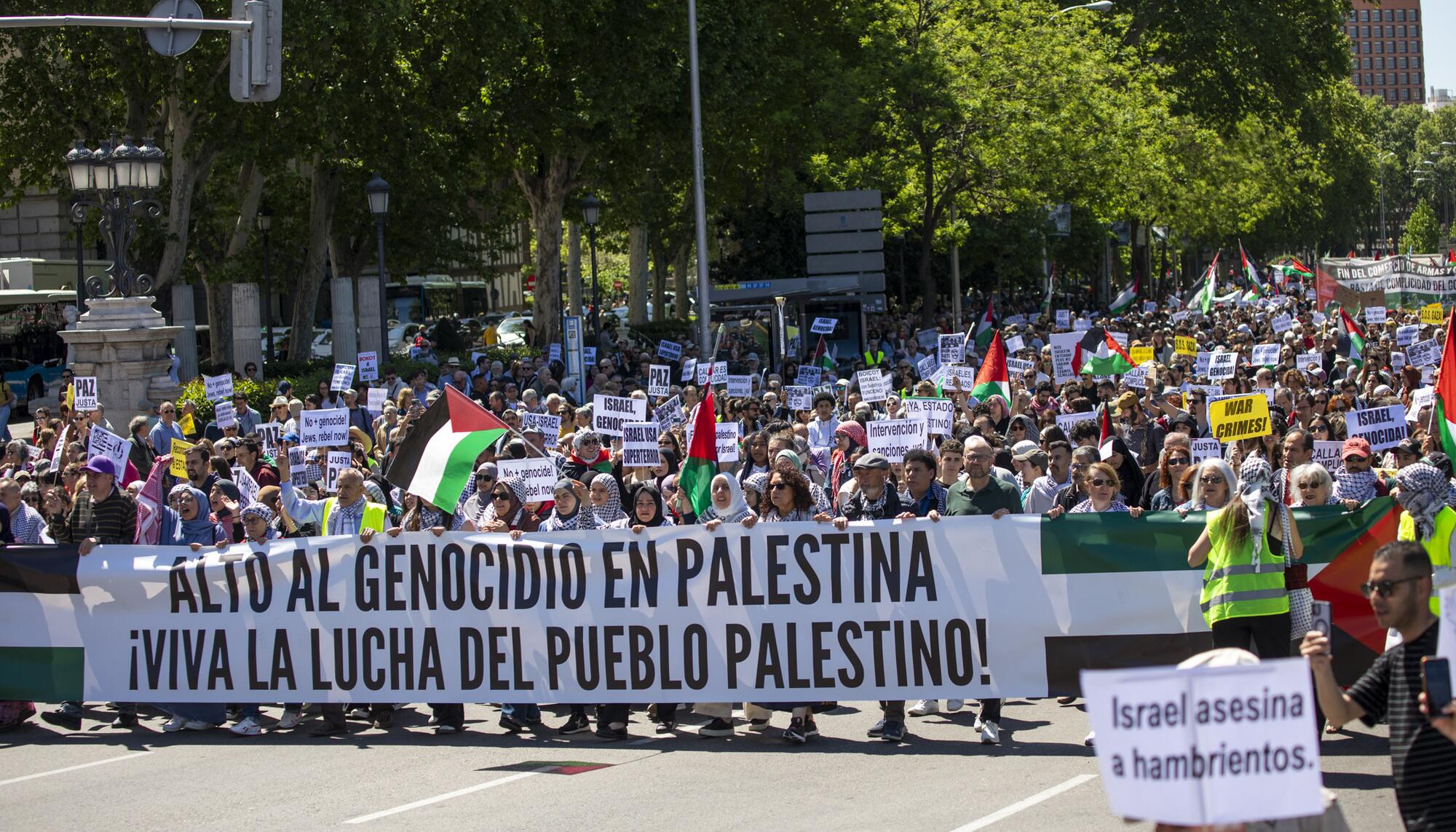 Manifestación Palestina Madrid 21 abril - 7