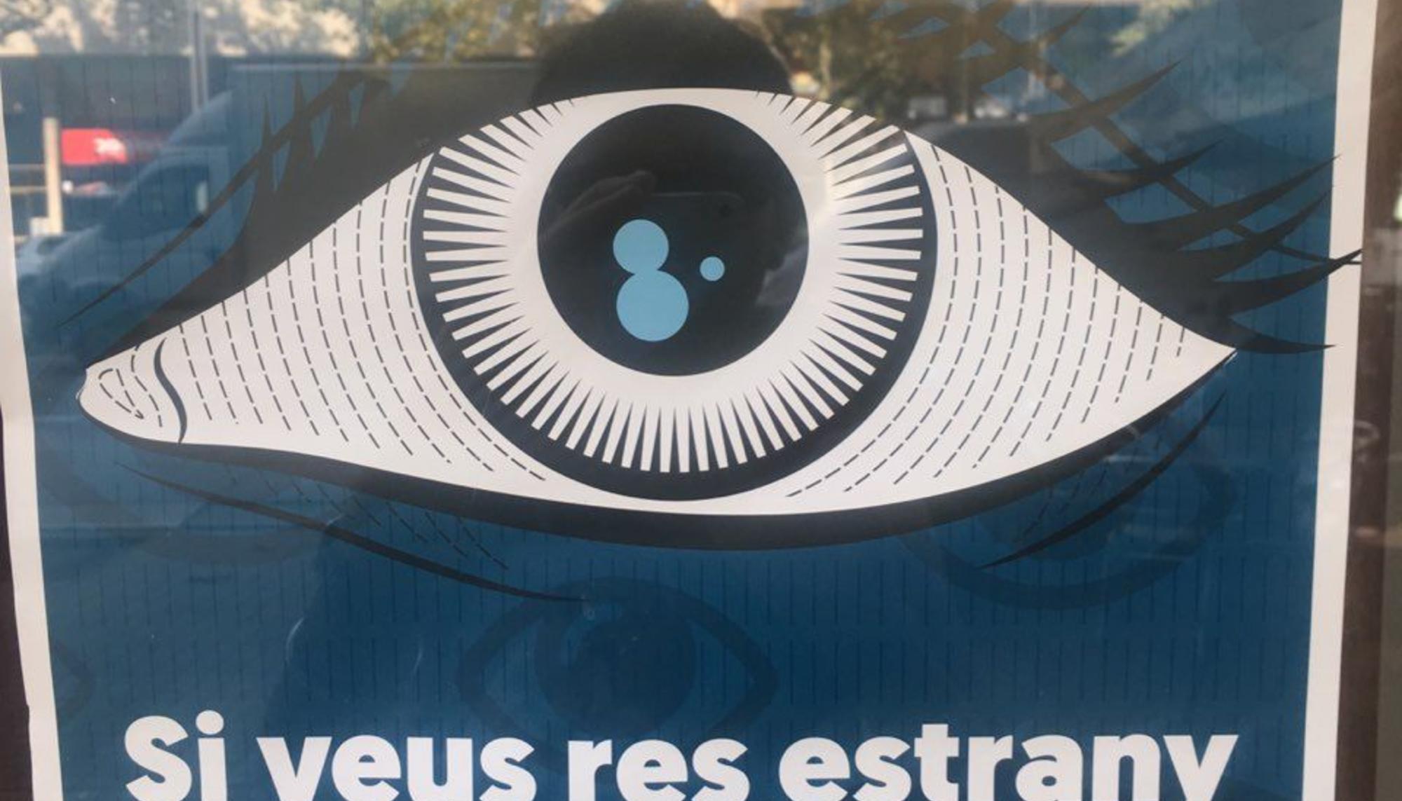 Folleto instando a la colaboración ciudadana en el control policial