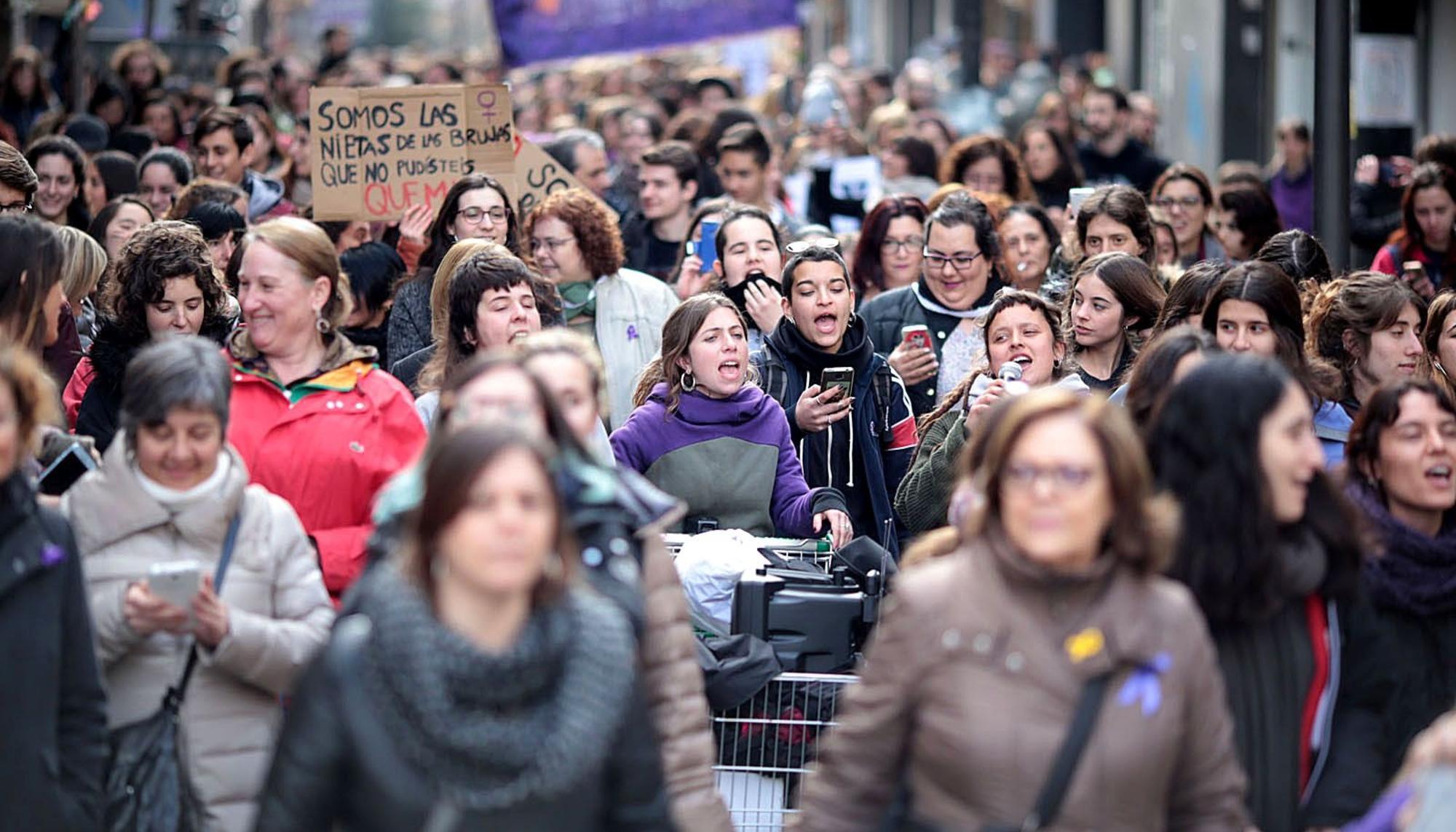 Huelga Sant Cugat Manifestacion