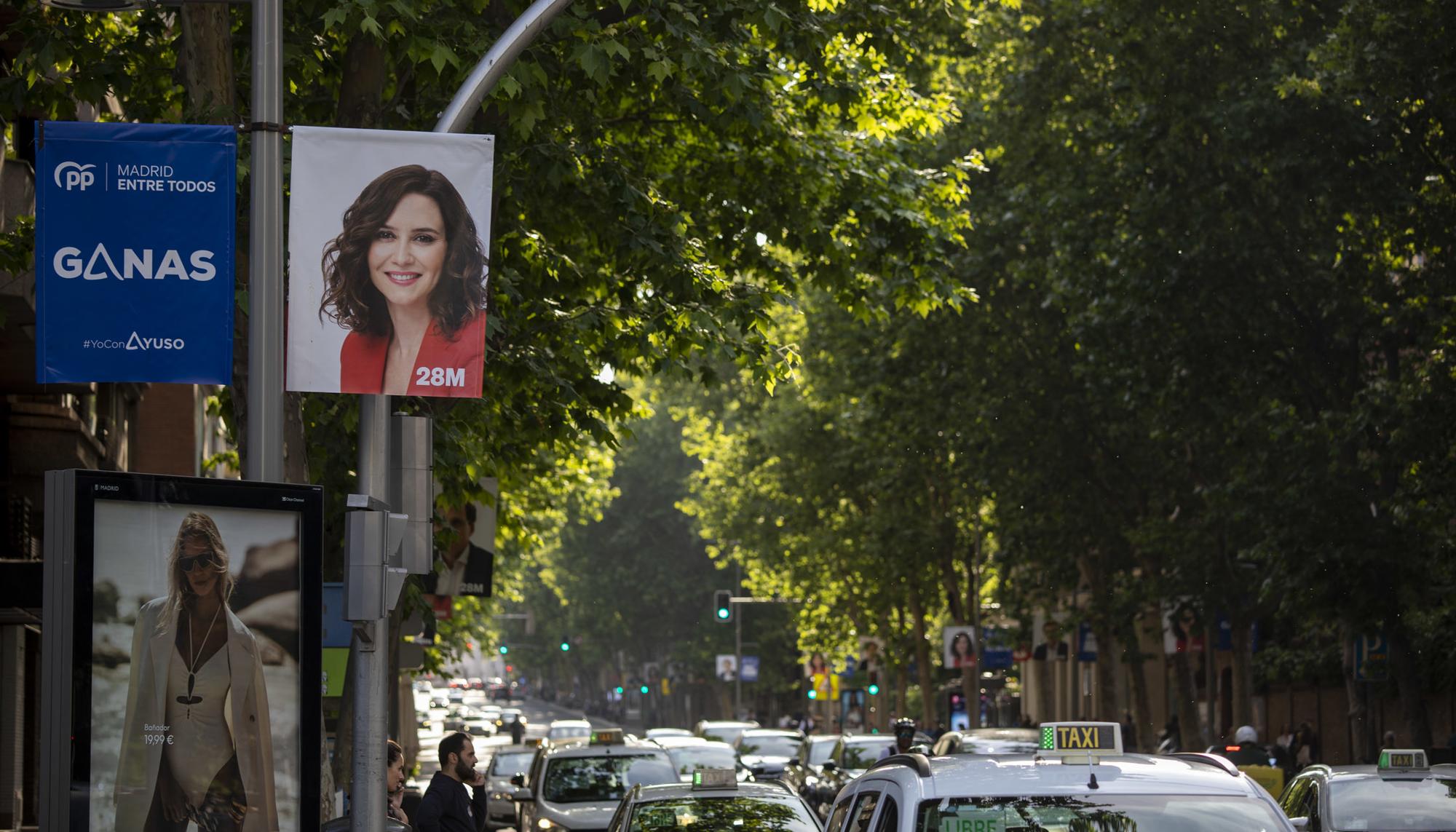 Carteles electorales PP PSOE Castellana - 2