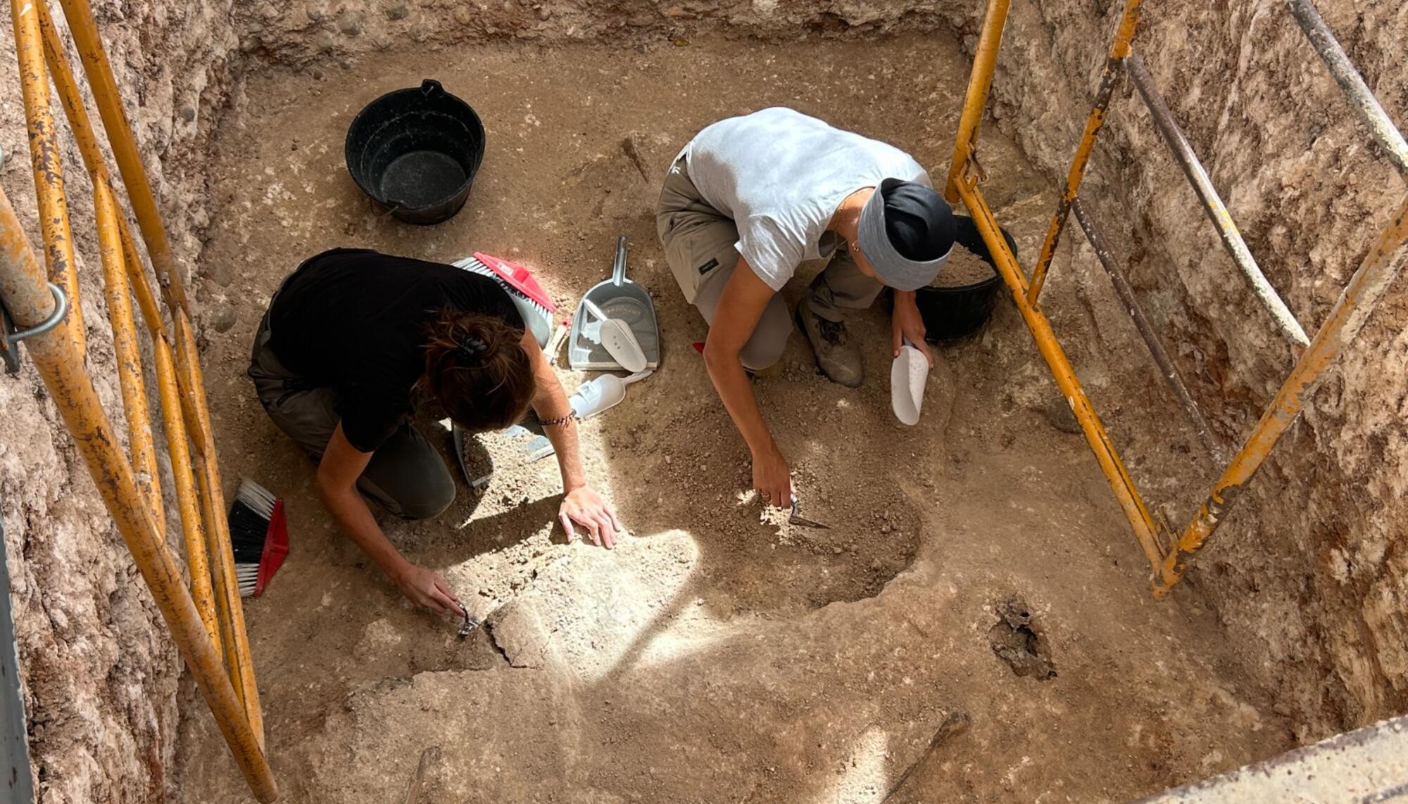 Trabajos de exhumación