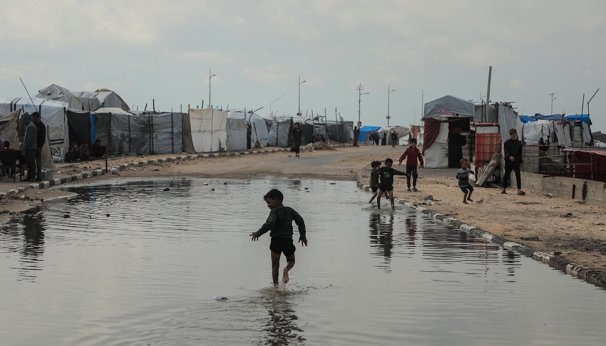 Invierno en Gaza inundaciones  - 3