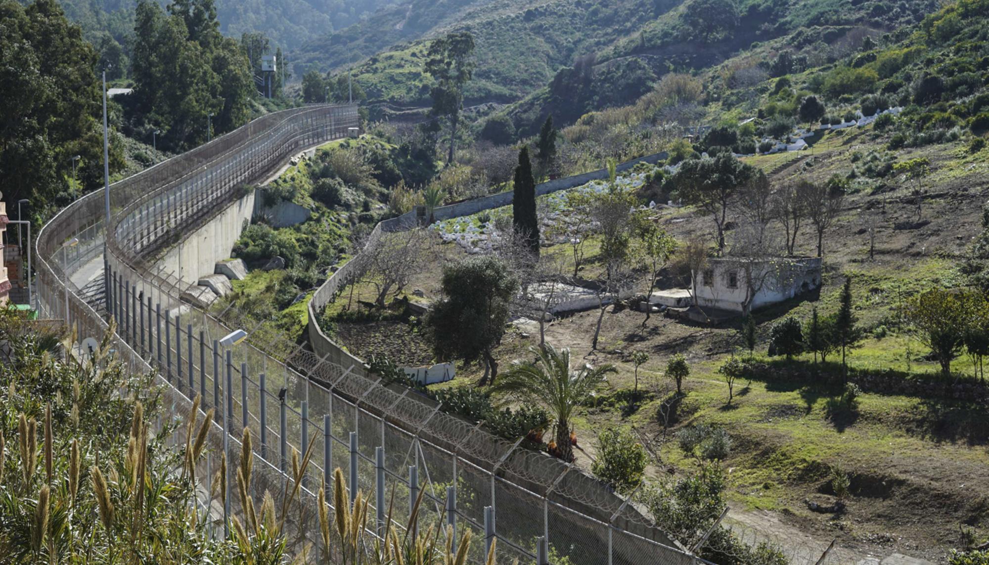 Frontera de Benzú, en Ceuta