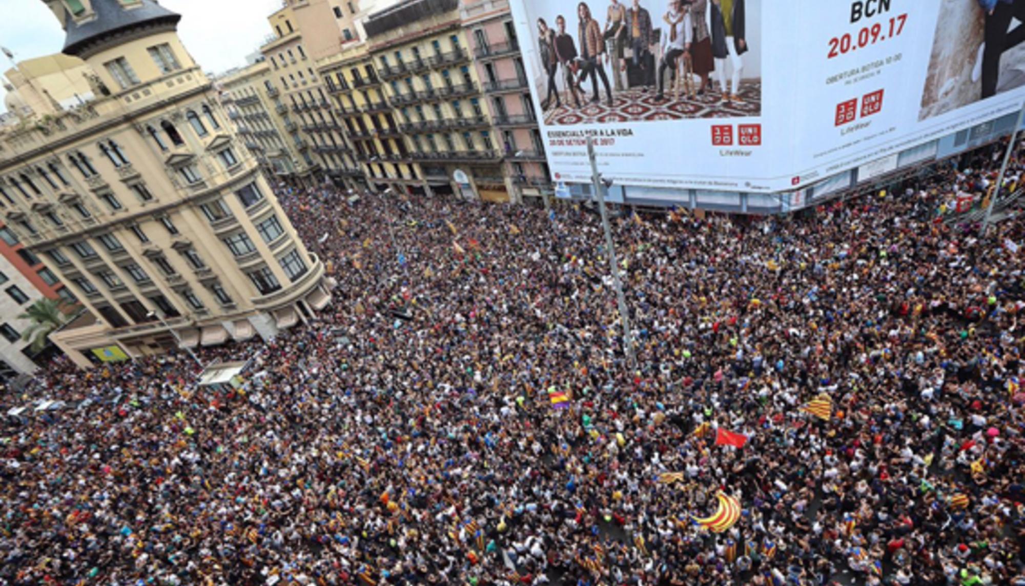 Manifestación del 3 de octubre en Barcelona