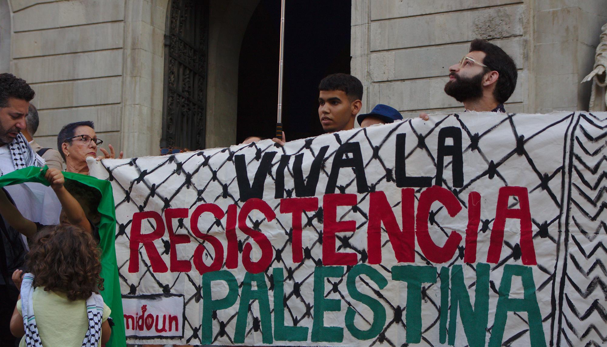 Concentración de apoyo al pueblo Palestino  Barcelona - 3