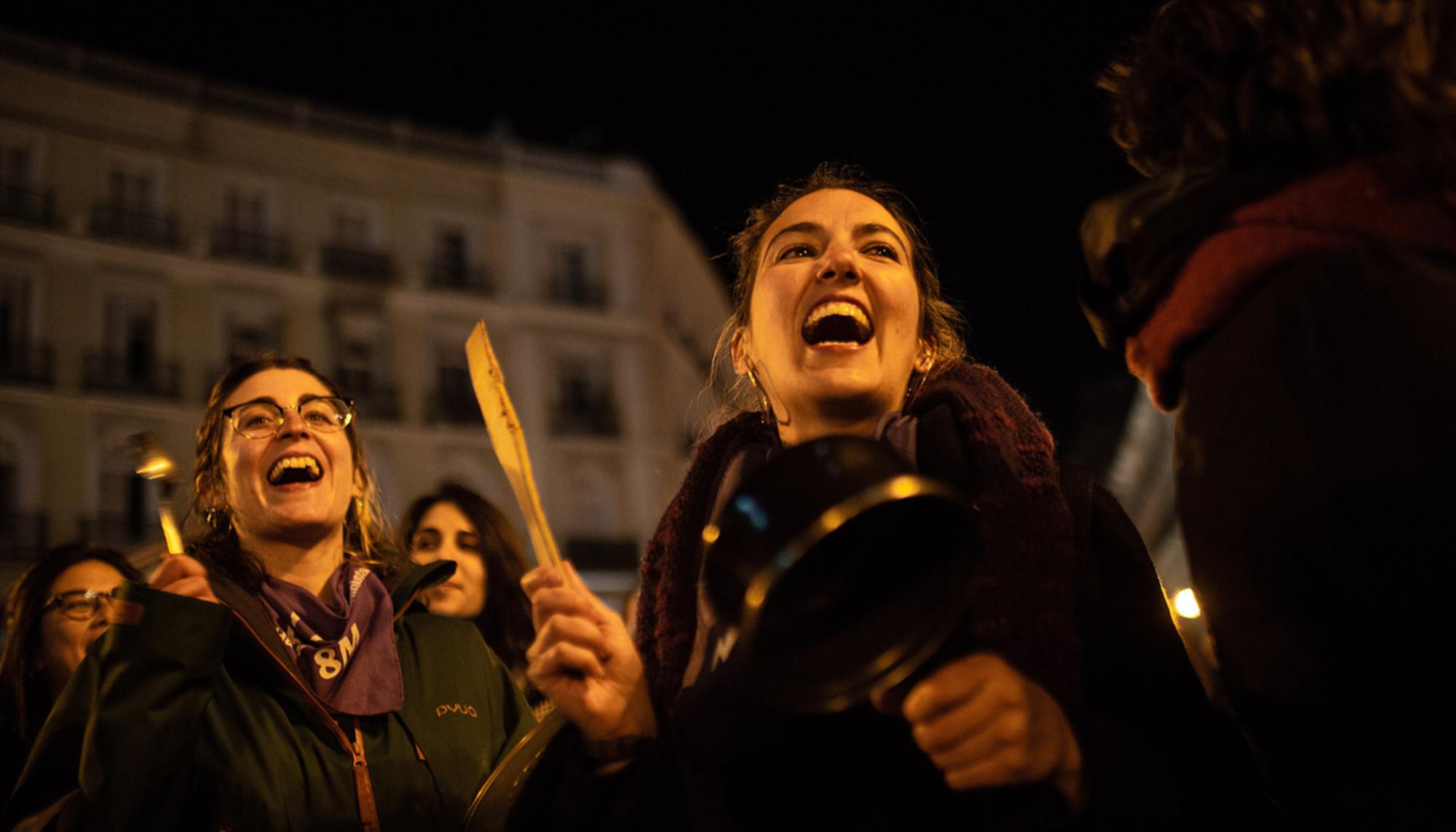 Caceralada por el 8M n la Puerta del Sol, Madrid - 12