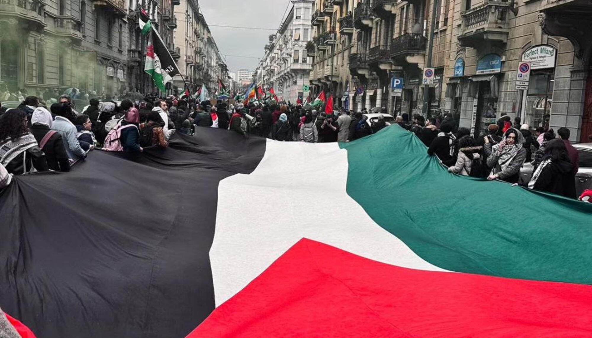 Bandera Italia Palestina