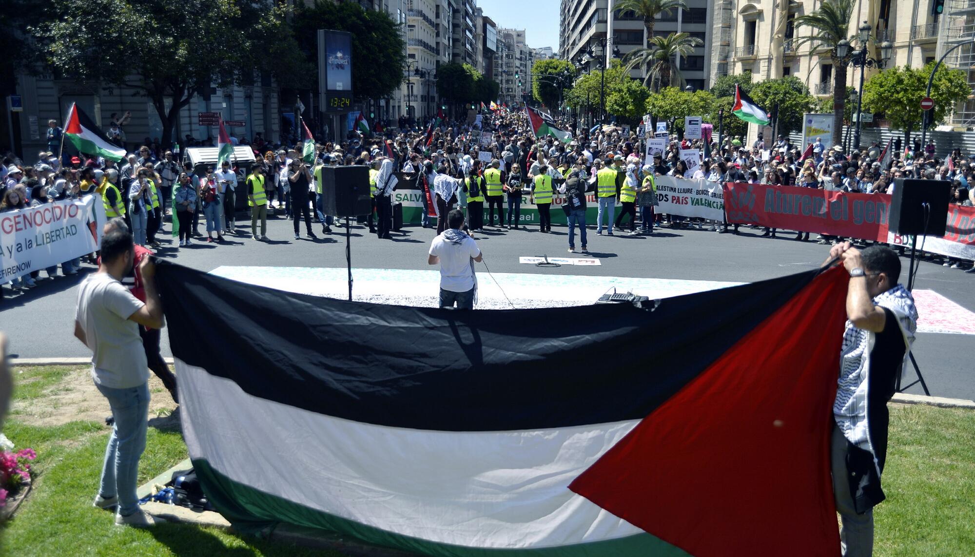 Manifestaciones País Valenciá solidaridad con Palestina 20-21 abril  - 3