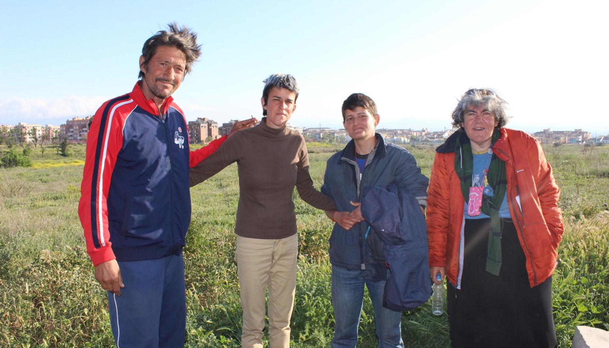 Vecinos del cortijo con Conchi