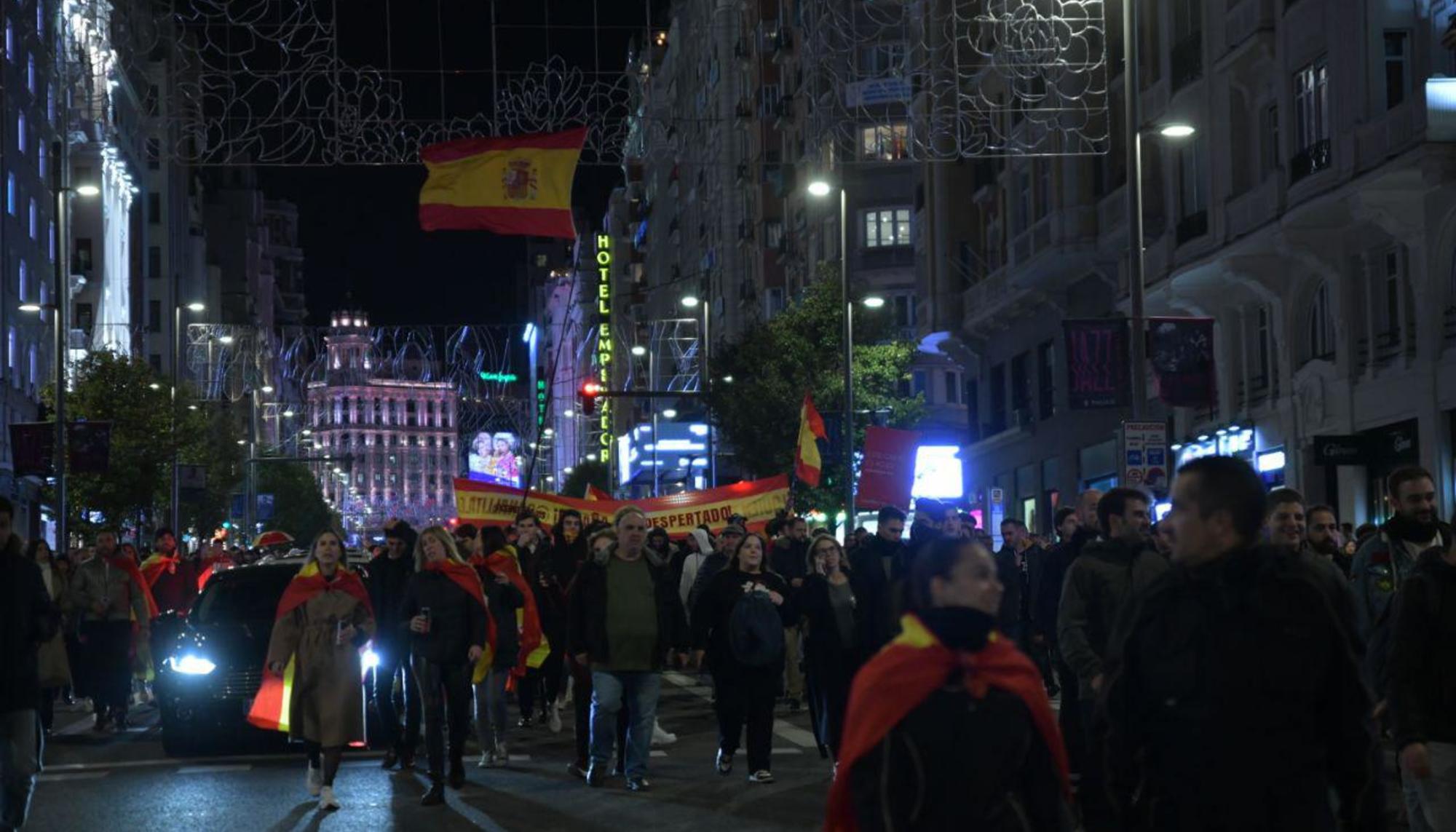 Manifestación ultraderecha en Madrid