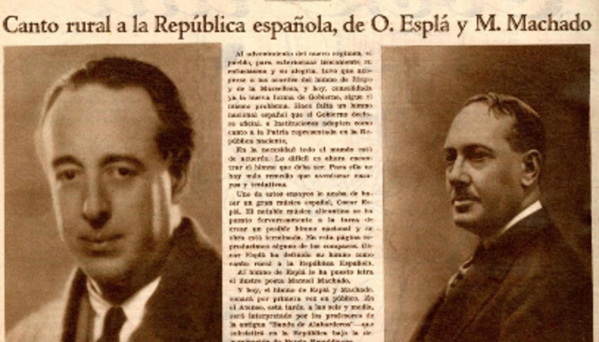 Esplá y Manuel Machado