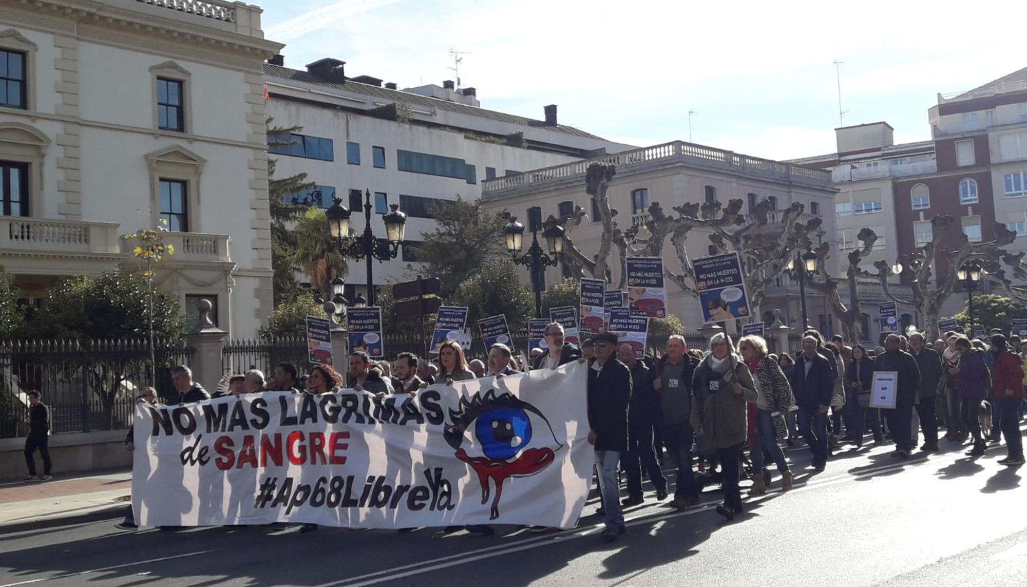 Manifestación liberación AP68