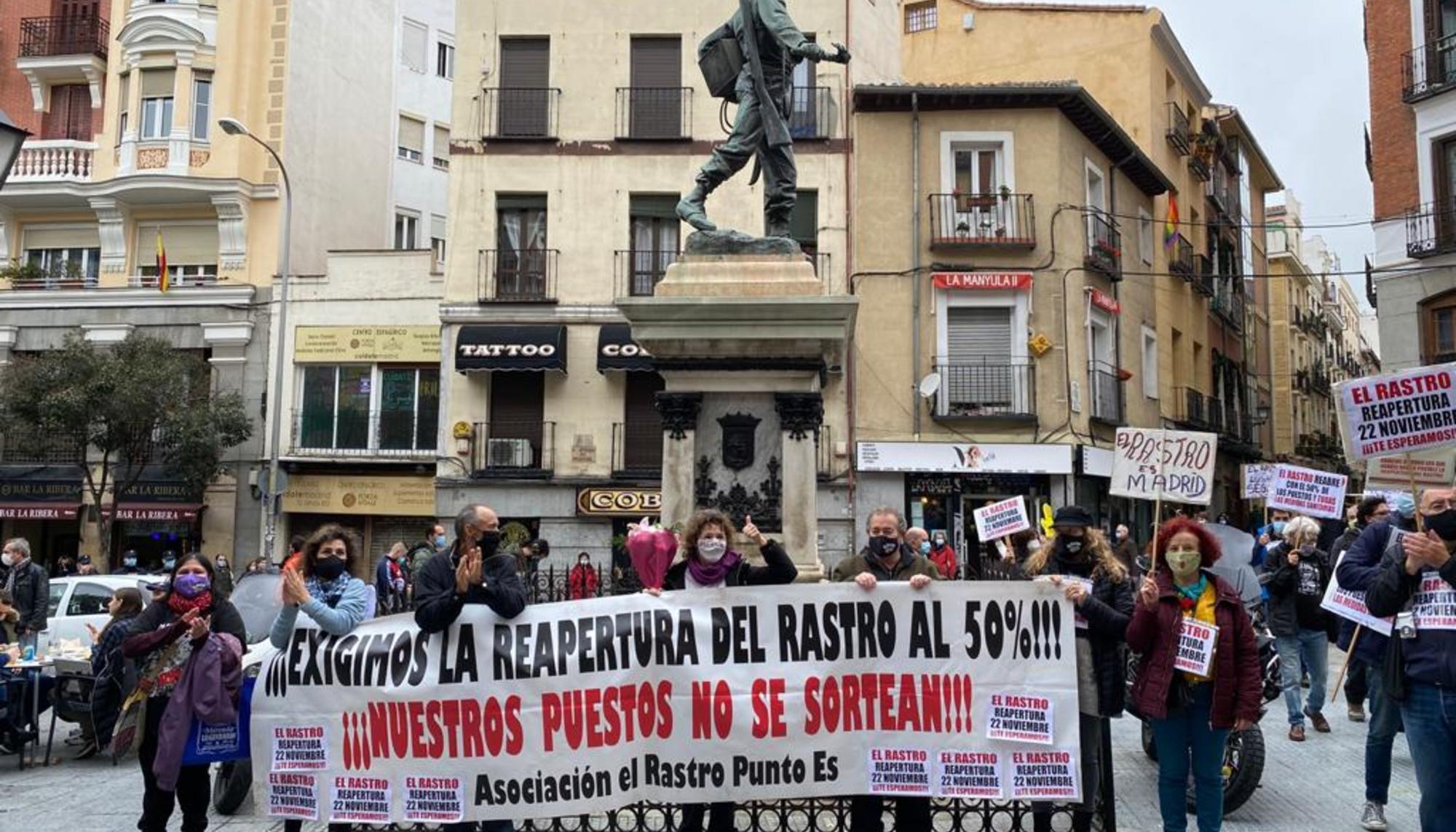 Manifestación por la reapertura de El Rastro 3