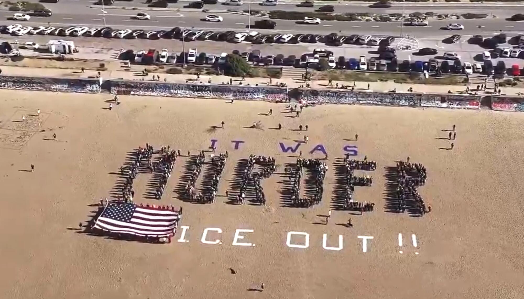 Protesta contra el ICE en San Francisco.