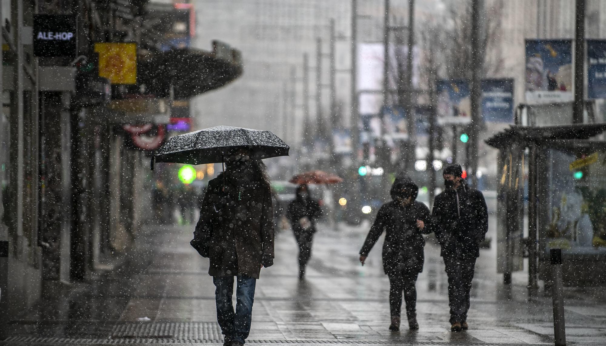 Nevada en el centro de Madrid enero 2021 - 2