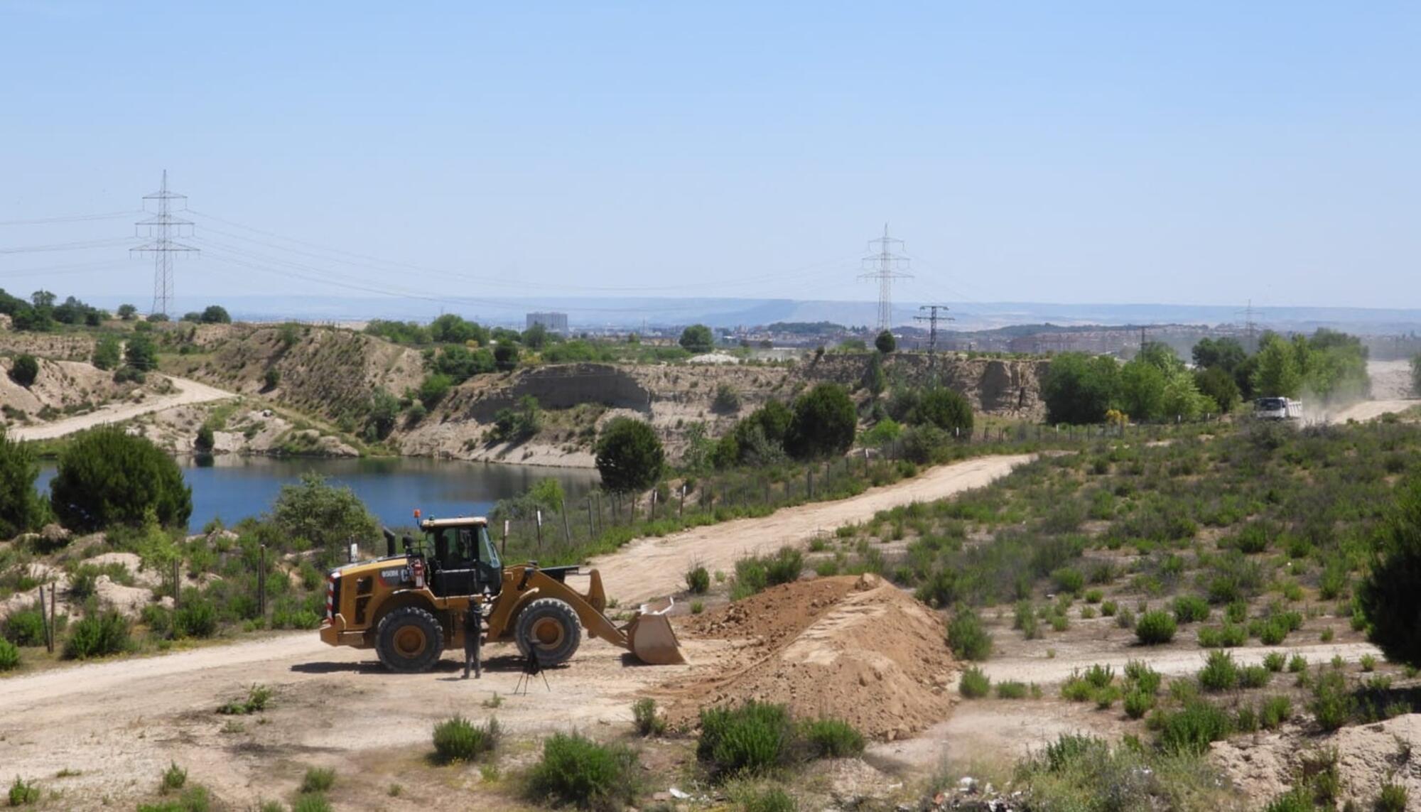 Obras en las Lagunas de Ambroz