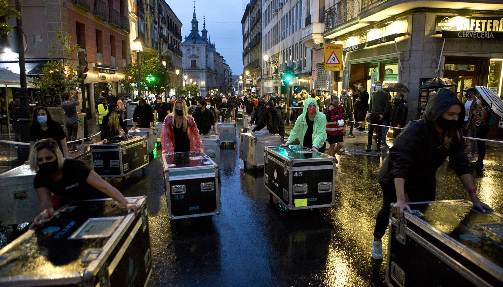 El movimiento Alerta Roja se concentra en Madrid por el rescate a la Cultura. - 5