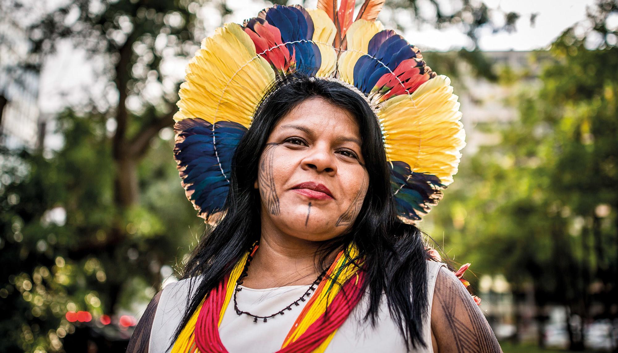 Sônia Guajajara, líder de la Articulación de los Pueblos Indígenas de Brasil.