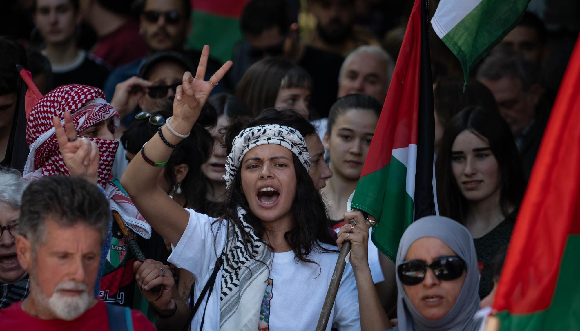 Manifestación por Palestina en Iruñea - 5