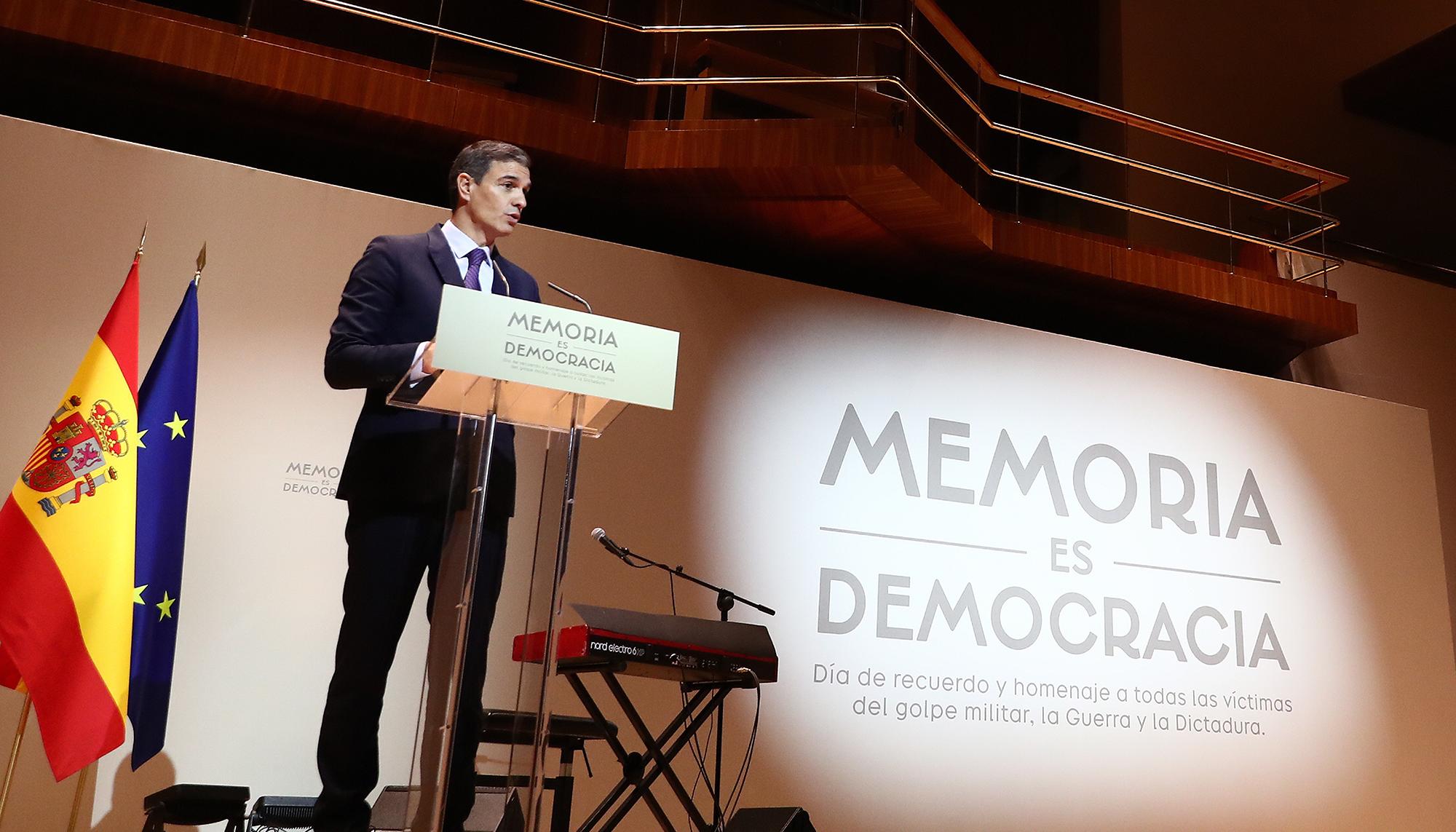 Memoria histórica pedro sánchez 31 octubre 2022