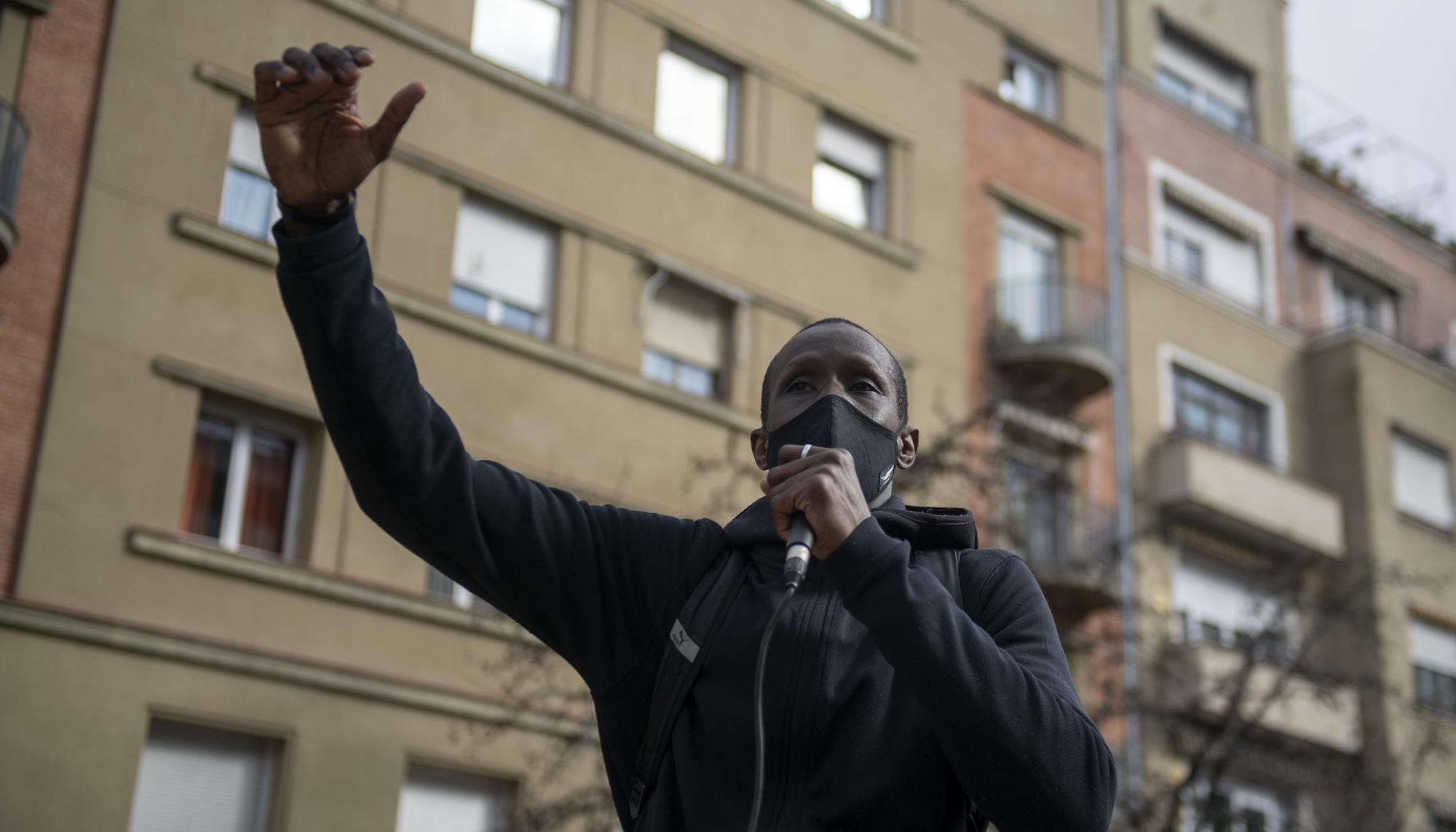 Manifestación en Madrid en el séptimo aniversario de la masacre de la playa del Tarajal.  - 5