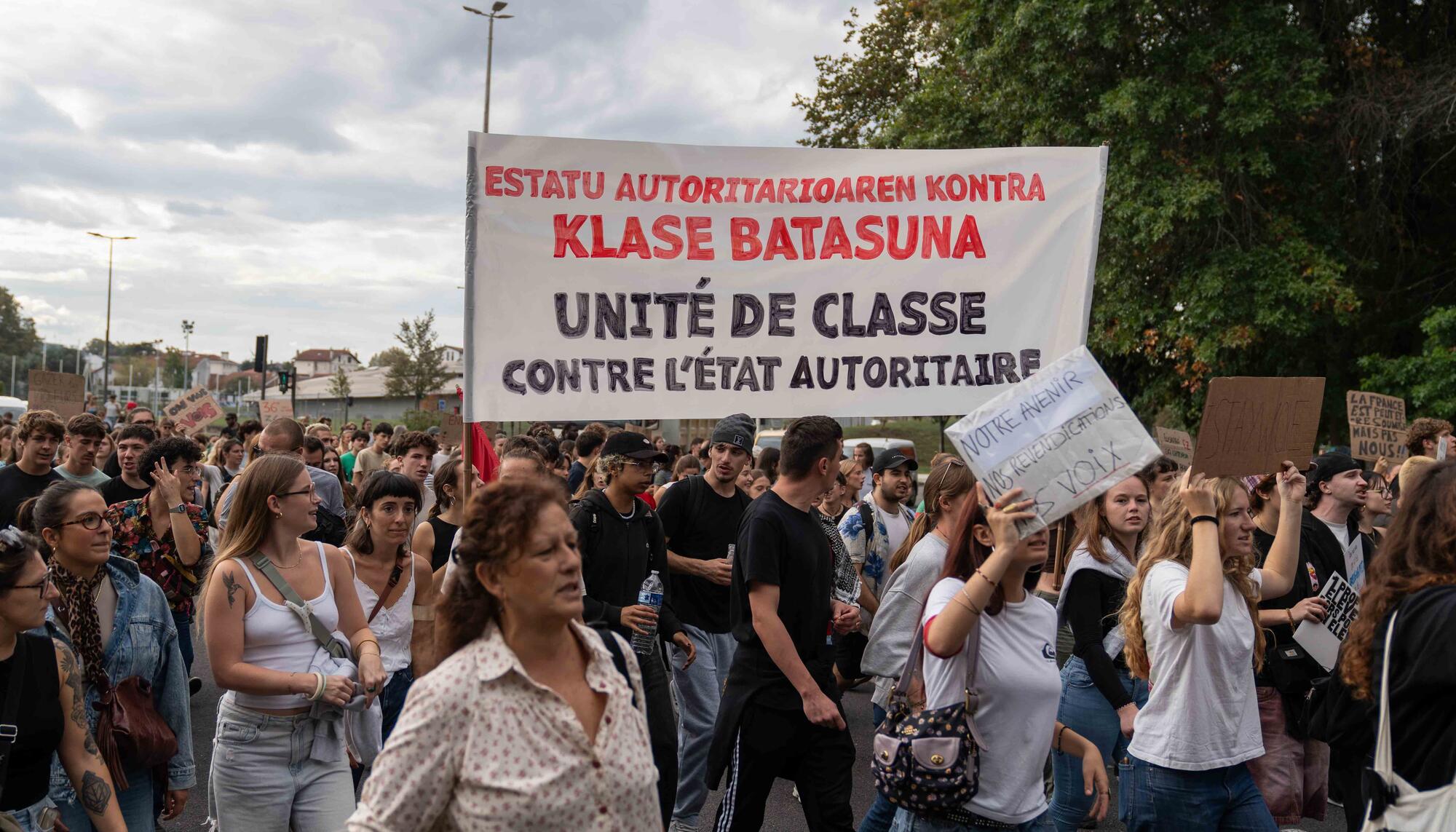 Manifestación estudiantil Baiona - 2