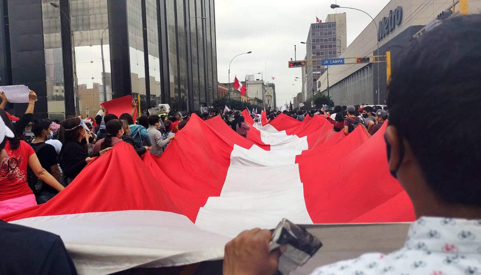 Movilizaciones por la destitución de Martin Vizcarra