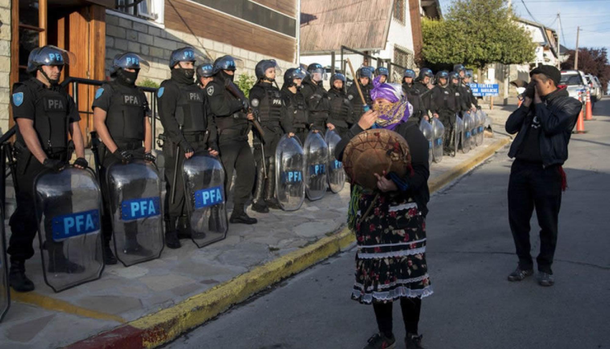 Enfrentamiento mapuche lago Mascardi