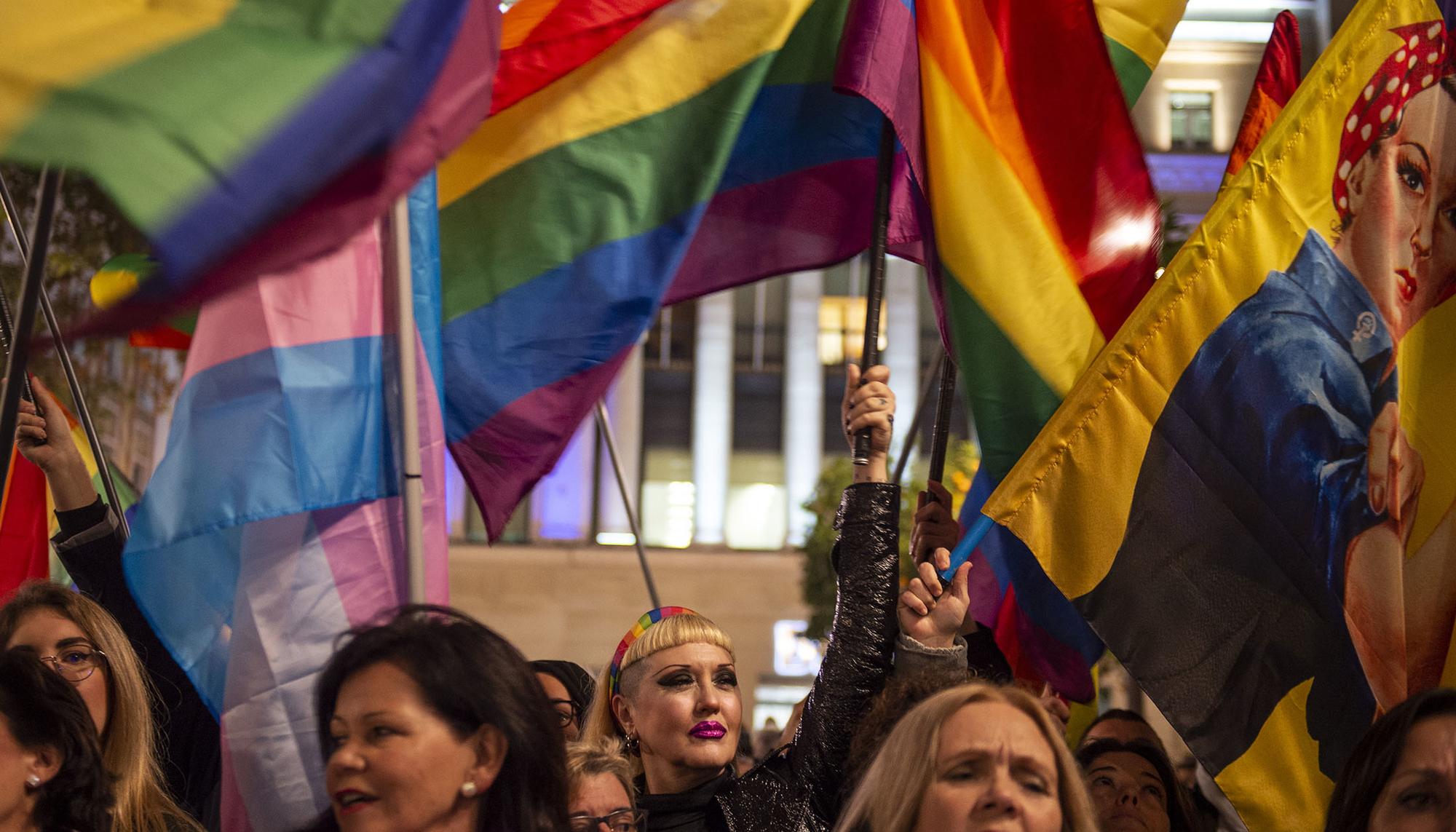 Movilizaciones feministas 2 Concentración el día de la sesión de investidura de Juanma Moreno