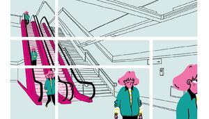 ‘Manos de pobre’, un cómic contado desde el metro sobre el ascensor social estropeado