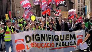 Huelga histórica del sector educativo en el País Valencià