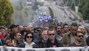 El metal sigue en pie en el segundo día de huelga por un convenio digno en Pontevedra: “La tensión va a crecer”