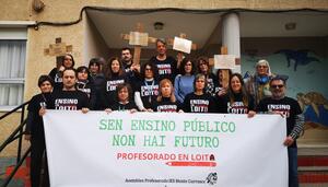 El profesorado gallego desafía el desmantelamiento de la educación pública con una nueva huelga contra la Xunta