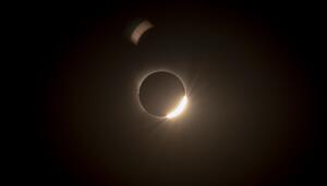 Las imágenes del eclipse en el pequeño pueblo de Algora (Guadalajara)
