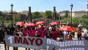 La manifestación del 1 de mayo 'Interseccional y Combativo' muestra músculo en Madrid