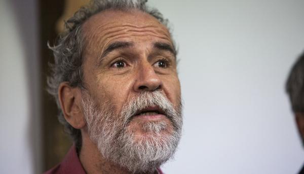 Willy Toledo en la rueda de prensa por su juicio 2